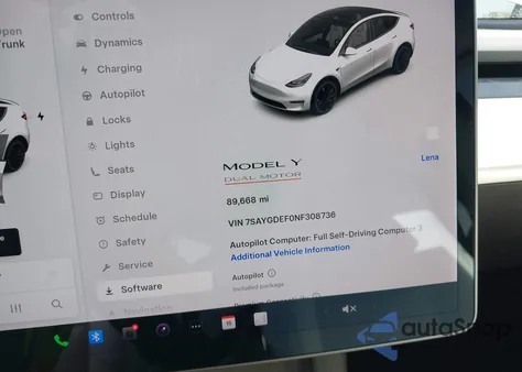 2022 Tesla Model Y Performance Dual Motor All-Wheel Drive из США, поврежденный, VIN 7SAYGDEF0NF308736